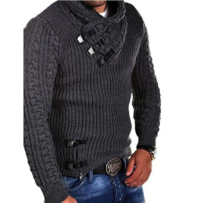 Mens 2020 buckle Sweater Cardigan Autumn winter Fashion Warm Thick Hedging Turtleneck Knitting Jumper Sweaters
Mens 2020 buckle Sweater Cardigan Autumn winter Fashion Warm Thick Hedging Turtleneck Knitting Jumper Sweaters