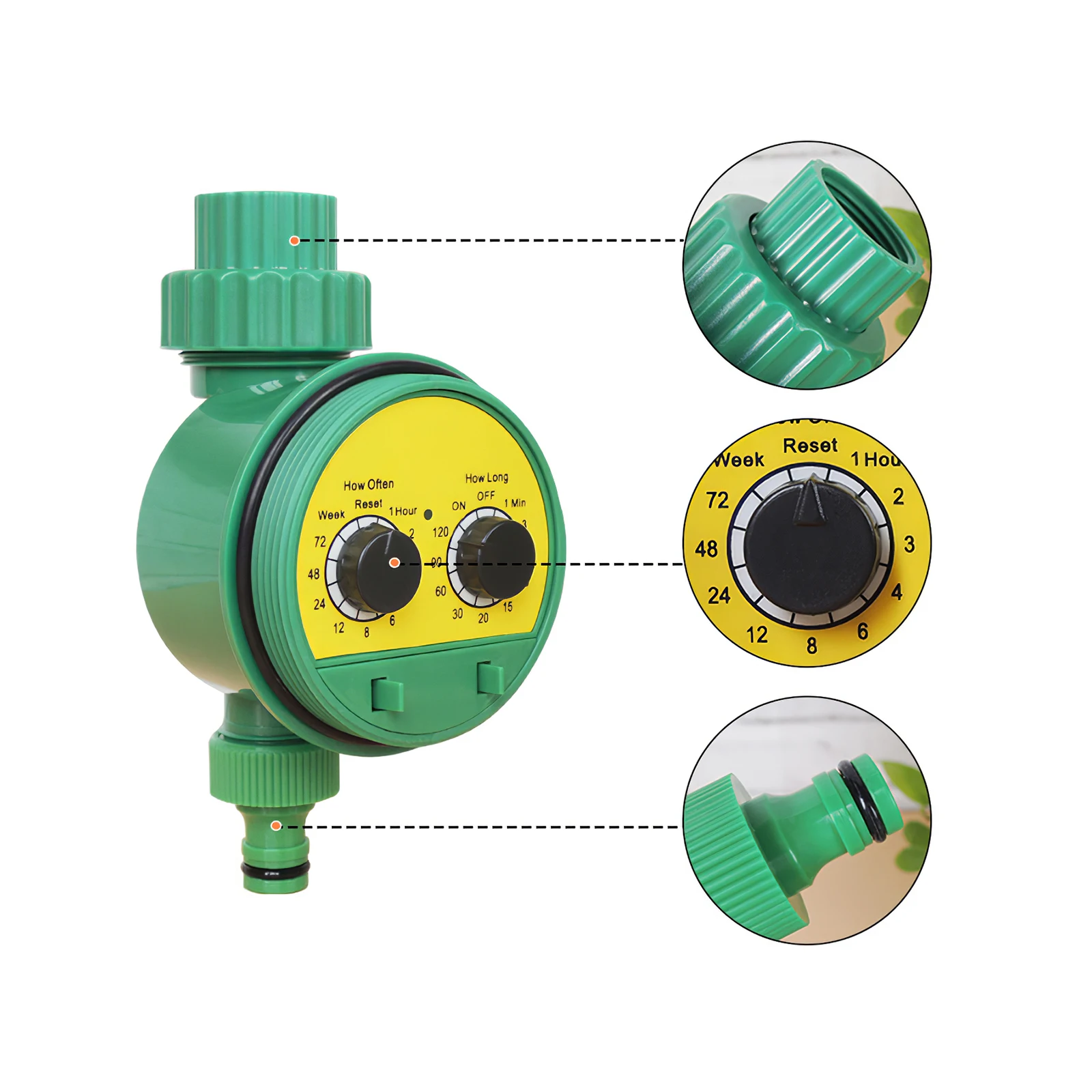 Electronic Intelligence Garden Irrigation System Watering Timer Controller Water Program Connection G3 / 4 Thread Faucet Outdoor
Electronic Intelligence Garden Irrigation System Watering Timer Controller Water Program Connection G3 / 4 Thread Faucet Outdoor
