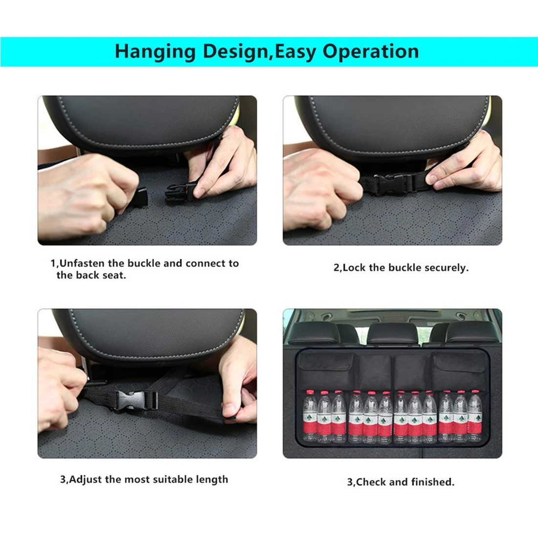 Car Trunk Organizer Adjustable Backseat Storage Bag Net High Capacity Multi-use Oxford Automobile Seat Back Organizers Universal
Car Trunk Organizer Adjustable Backseat Storage Bag Net High Capacity Multi-use Oxford Automobile Seat Back Organizers Universal