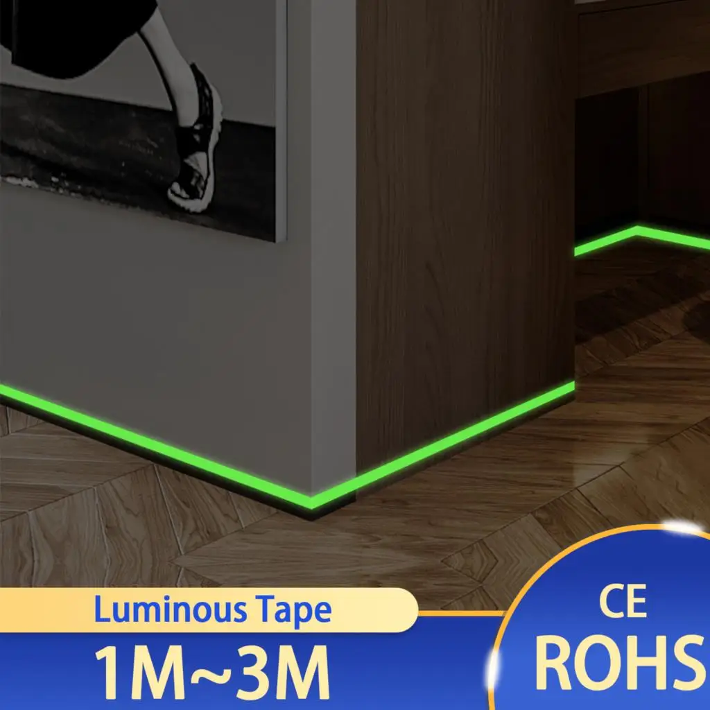 Luminous band baseboard Wall paper 1m 3m 5m living room bedroom Eco-friendly home decoration in the dark DIY Strip wall Stickers
Luminous band baseboard Wall paper 1m 3m 5m living room bedroom Eco-friendly home decoration in the dark DIY Strip wall Stickers
