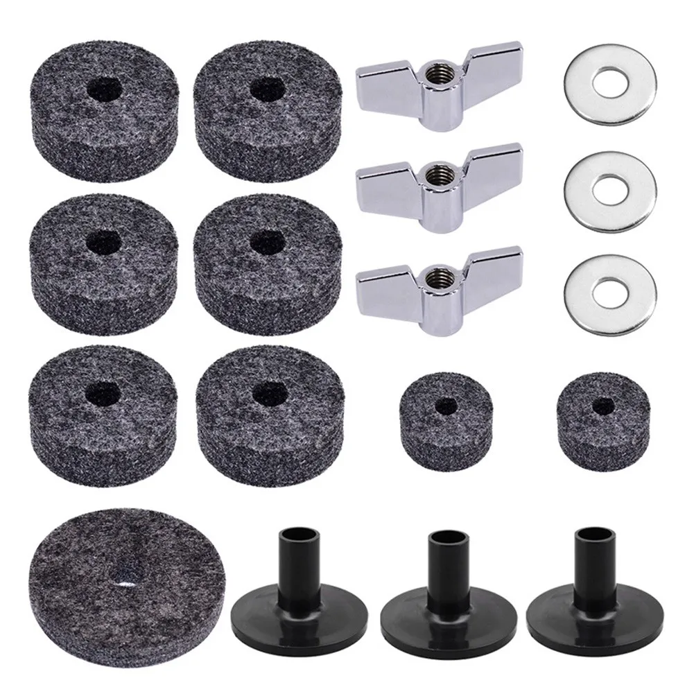 18pcs Drum Stand Felt Washers Nuts Drum Cymbal Pads For Drum Set Accessories Sleeves Bases High Hat Clutch Felts Wing Nuts Wash
18pcs Drum Stand Felt Washers Nuts Drum Cymbal Pads For Drum Set Accessories Sleeves Bases High Hat Clutch Felts Wing Nuts Wash