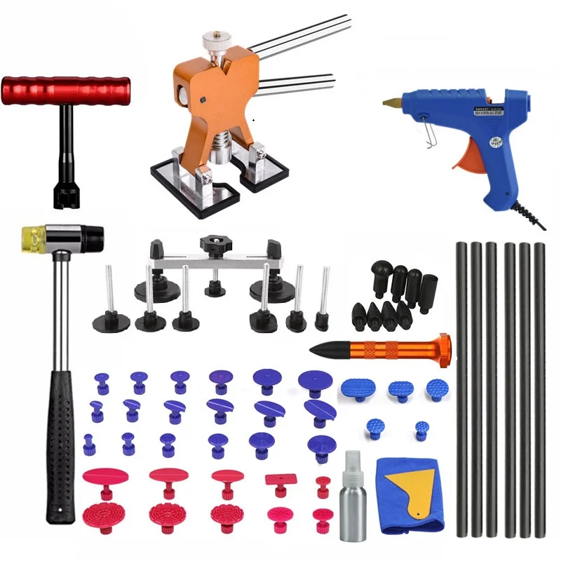 Car Body Paintless Repair Removal Tools Auto Body Dent Repair Tool Dent Lifter Puller with Glue Tabs Glue Gun Tools Glue Sticks 
Car Body Paintless Repair Removal Tools Auto Body Dent Repair Tool Dent Lifter Puller with Glue Tabs Glue Gun Tools Glue Sticks