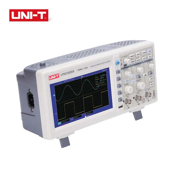 High Quality UNI-T UTD2102CEX 2 Channels 100MHz 1GS/S Sampling Rate Memory Depth 28Mpts Digital Oscilloscope
High Quality UNI-T UTD2102CEX 2 Channels 100MHz 1GS/S Sampling Rate Memory Depth 28Mpts Digital Oscilloscope