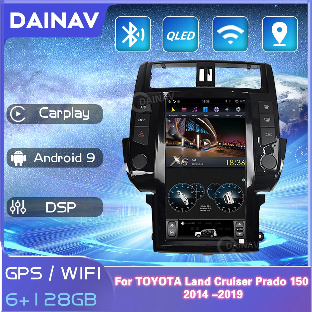 Tesla Screen Android Multimedia Player Head Unit For TOYOTA Land Cruiser Prado 150 2014-2019 GPS Radio Receiver Stereo
Tesla Screen Android Multimedia Player Head Unit For TOYOTA Land Cruiser Prado 150 2014-2019 GPS Radio Receiver Stereo