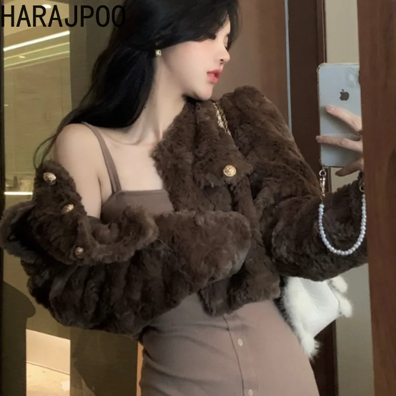 Coats Harajpoo Women Elegant Fashion 2021 Fall Winter Plush Jacket Sling Dress Fashion Two Piece Sets Vintage Crop V Neck Tops
Coats Harajpoo Women Elegant Fashion 2021 Fall Winter Plush Jacket Sling Dress Fashion Two Piece Sets Vintage Crop V Neck Tops