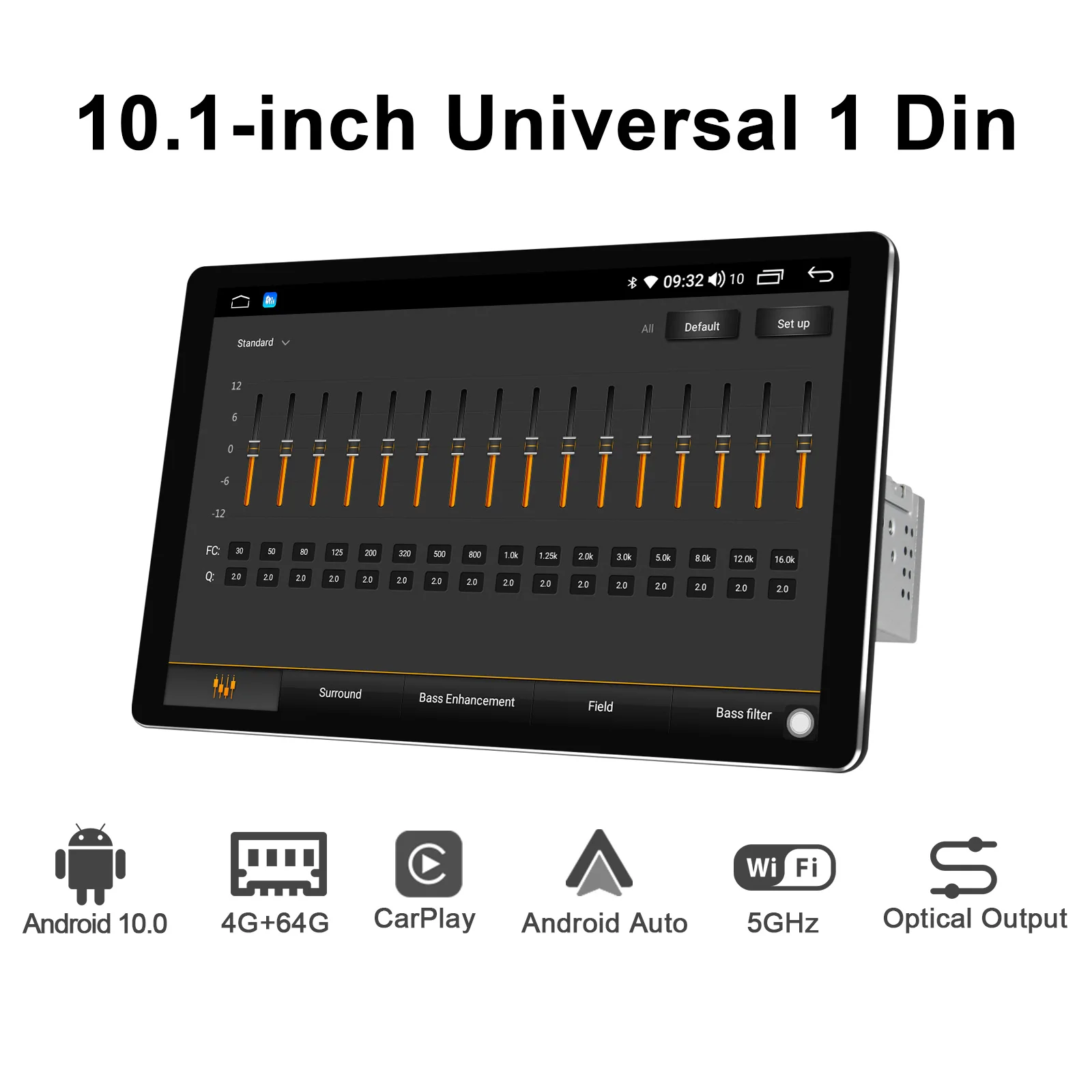 10.1 Inch Universal Head Unit 1Din Android 10 Car Radio Stereo Multimedia Carplay Android Auto HD 1280*800 6GB 128GB DVR OBD2 4G
10.1 Inch Universal Head Unit 1Din Android 10 Car Radio Stereo Multimedia Carplay Android Auto HD 1280*800 6GB 128GB DVR OBD2 4G