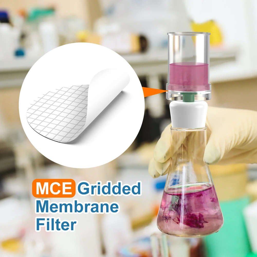Стерильный мембранный фильтр с сеткой MCE 47 мм размер пор 0 45 мкм лабораторные