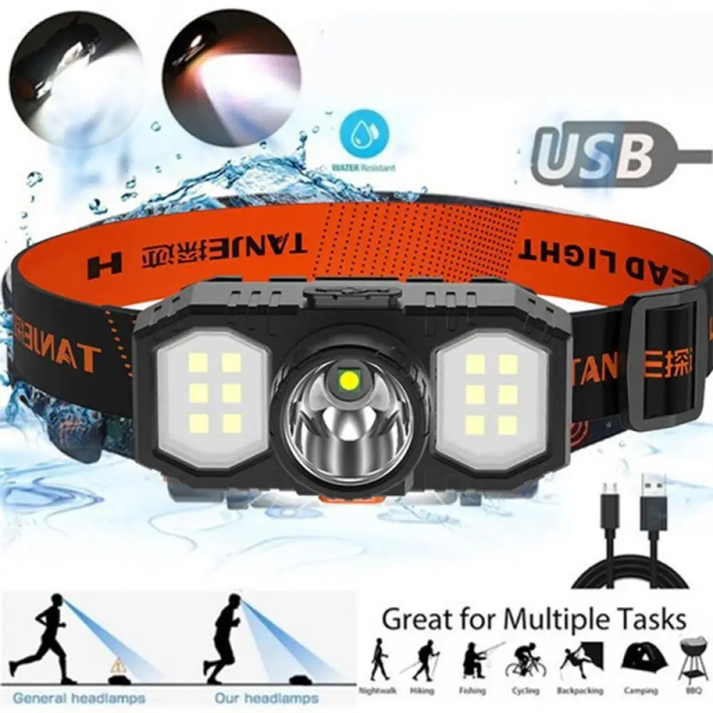 New Mini USB Cable Headlight Head Lights Headlamp IPX4 Waterproof Headwear Lighting Light For Camping Working Hiking Outdoor 8h
New Mini USB Cable Headlight Head Lights Headlamp IPX4 Waterproof Headwear Lighting Light For Camping Working Hiking Outdoor 8h