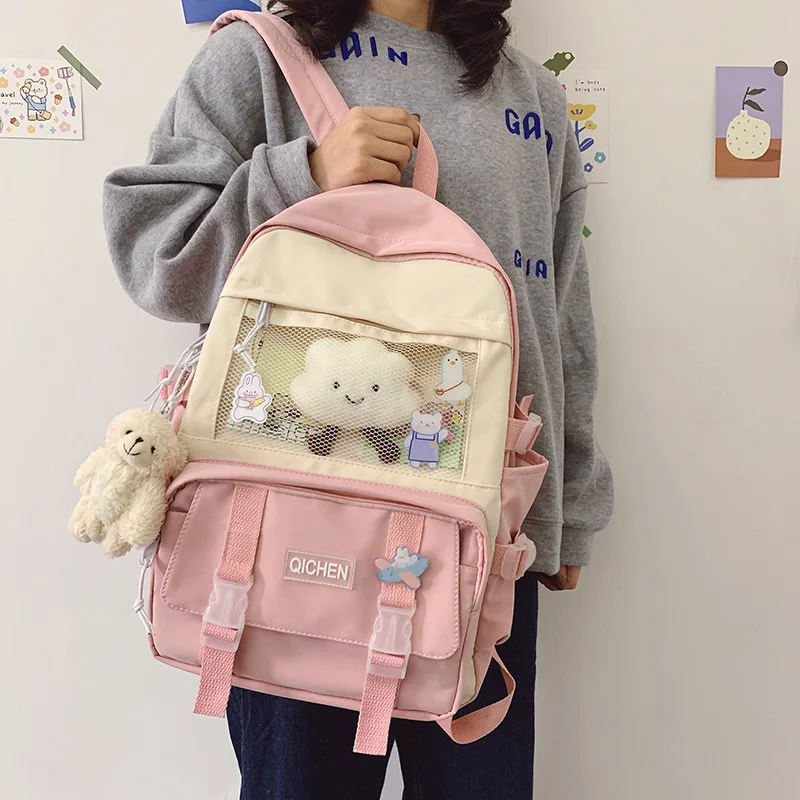 2021 New Backpack Fashion Women School Backpack Women Backpack Personalized School bag for Teenage Girls backpack Female
2021 New Backpack Fashion Women School Backpack Women Backpack Personalized School bag for Teenage Girls backpack Female