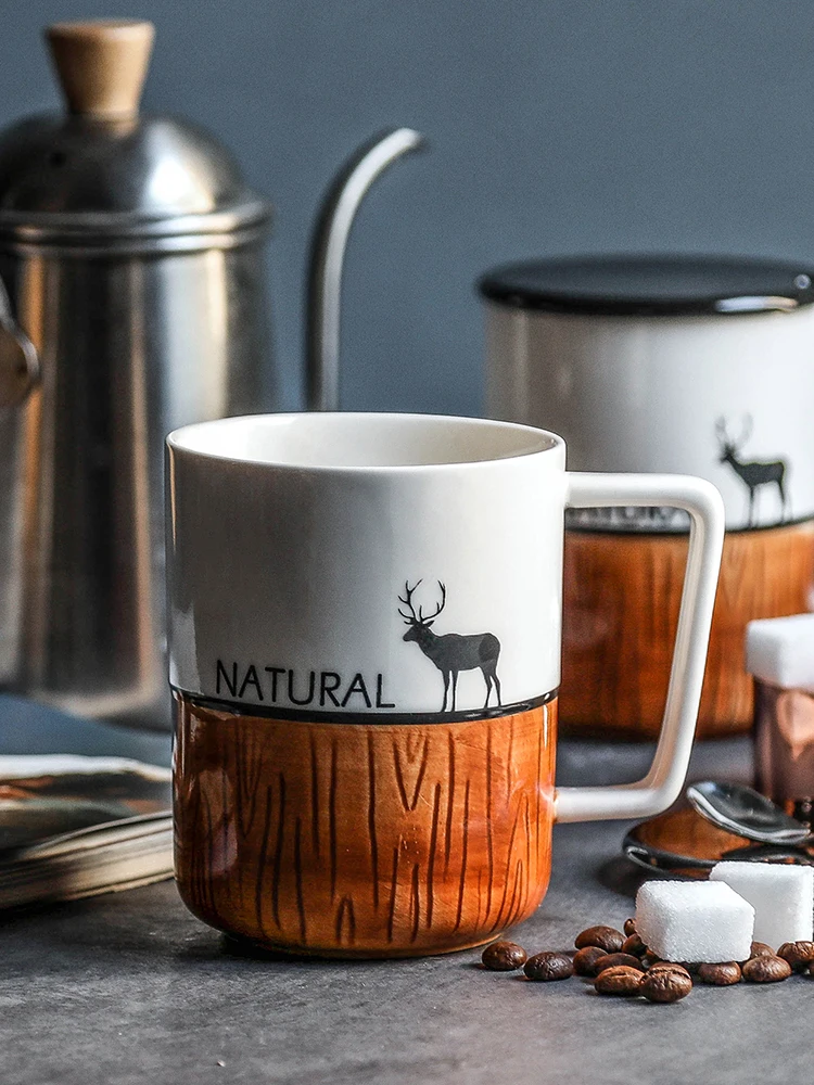 Nordic Style Mug with Cover Spoon Minimalist Creative Office Water Glass Ceramic Cup
Nordic Style Mug with Cover Spoon Minimalist Creative Office Water Glass Ceramic Cup