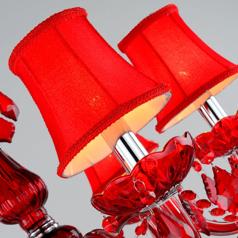 Red Crystal Chandelier Lighting Luxury Crystal Light Modern chandelier For Living room bedroom E14 Decor Light Fixtures Lustres
Red Crystal Chandelier Lighting Luxury Crystal Light Modern chandelier For Living room bedroom E14 Decor Light Fixtures Lustres