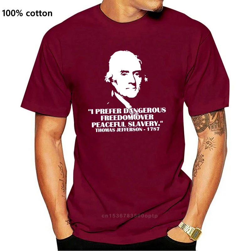 2019 Newest Letter Print Cartoon I Prefer Dangerous Freedom Black Jefferson, 1776, Pro Gun, Ar15 M4 Design T-Shirt
2019 Newest Letter Print Cartoon I Prefer Dangerous Freedom Black Jefferson, 1776, Pro Gun, Ar15 M4 Design T-Shirt