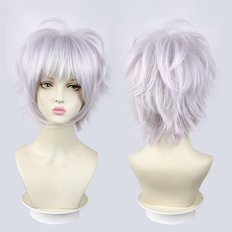 Man Anime Headgear Jujutsu Kaisen Cosplay Costume Super Magician Man Gojo Satoru Cos Gradient Silver Short Hair Anti Curl Wig
Man Anime Headgear Jujutsu Kaisen Cosplay Costume Super Magician Man Gojo Satoru Cos Gradient Silver Short Hair Anti Curl Wig