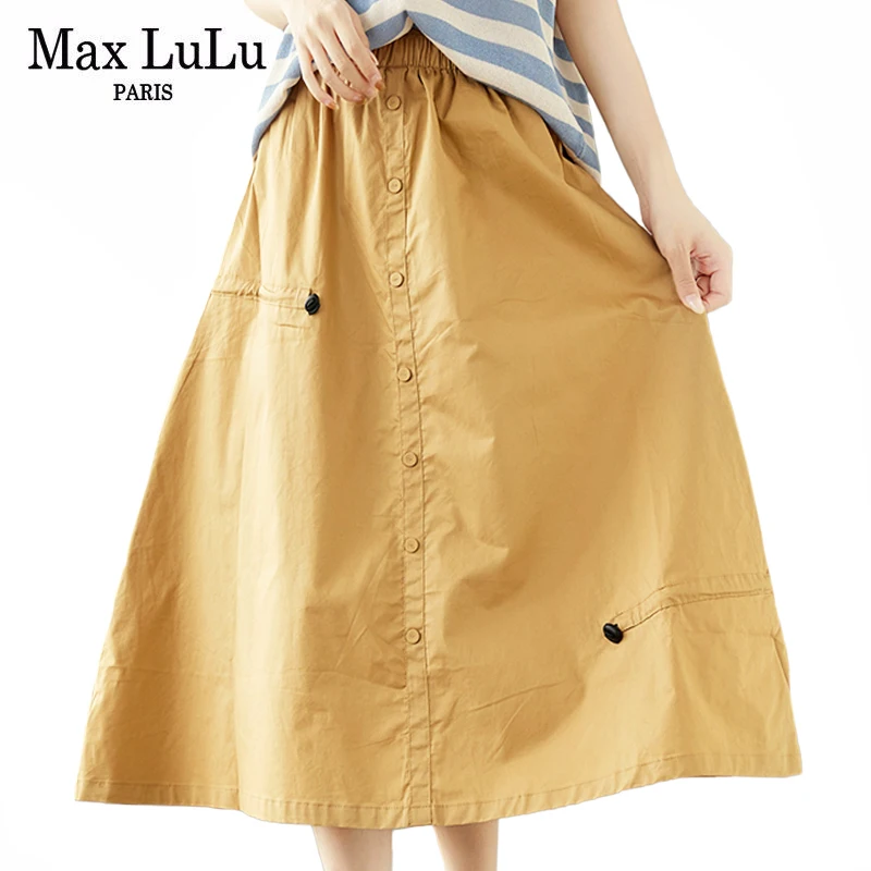 Max LuLu 2021 корейский новый дизайн стильные летние желтые юбки женские свободные трапециевидные юбки Дамская Повседневная эластичная одежда с...
Max LuLu 2021 корейский новый дизайн стильные летние желтые юбки женские свободные трапециевидные юбки Дамская Повседневная эластичная одежда с...