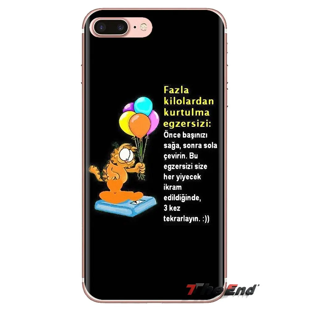 Для htc U11 один M7 M8 A9 M9 M10 E9 Desire 630 530 626 628 816 820 Motorola G G2 G3 милый Кот Гарфилд ТПУ