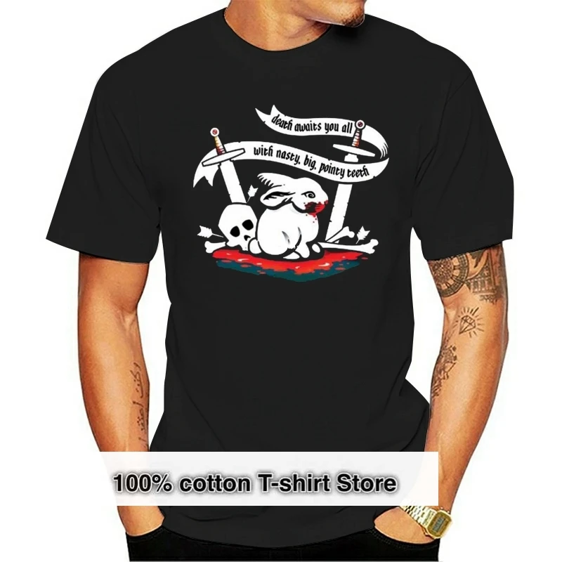 2019 designer t shirt Holy Grail Killer Rabbit Death Waiting for You All Monty Python Knight Casual Tee Shirt
2019 designer t shirt Holy Grail Killer Rabbit Death Waiting for You All Monty Python Knight Casual Tee Shirt