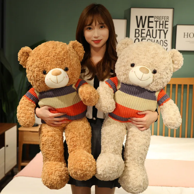 

New 75/100cm Large Teddy Bear Plush Toy Lovely Giant Bear Huge Stuffed Soft Animal Dolls Kids Toy Birthday Gift For Girlfriend L