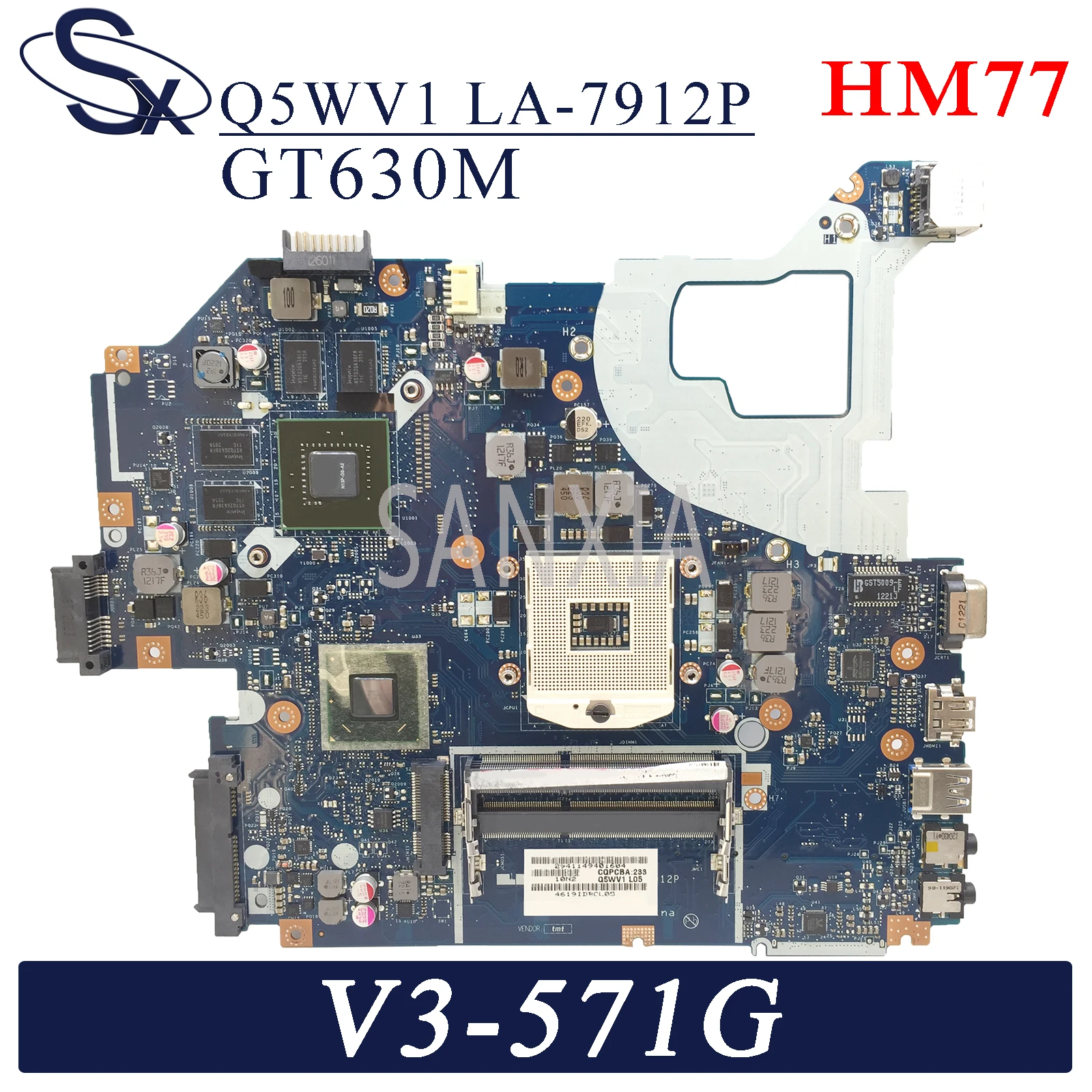 Материнская плата KEFU q5wv для ноутбука ACER Aspire LA-7912P, оригинальная материнская плата HM77 GT630M
Материнская плата KEFU q5wv для ноутбука ACER Aspire LA-7912P, оригинальная материнская плата HM77 GT630M