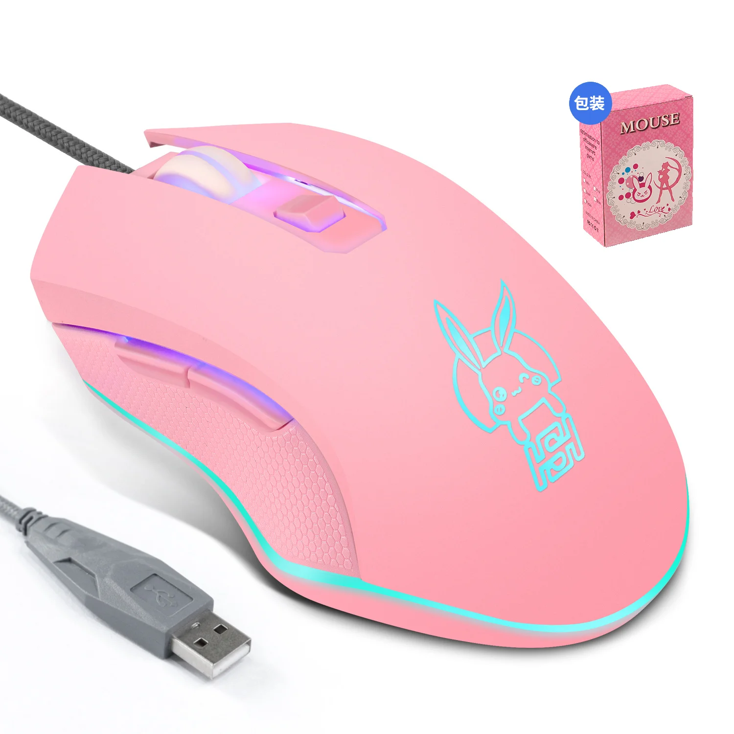 RGB Backlight Gaming Mouse USB Optical Wired Mause with 6 Buttons Adjustable DPI Laptop PC Mouse Pink Gamer Mice For Computer
RGB Backlight Gaming Mouse USB Optical Wired Mause with 6 Buttons Adjustable DPI Laptop PC Mouse Pink Gamer Mice For Computer