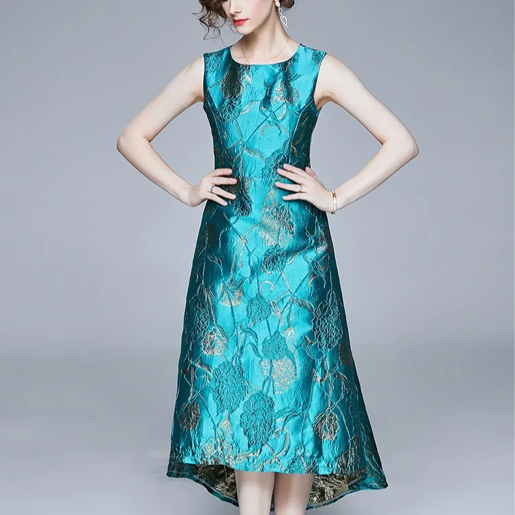 Luxury Women Dresses Elegant Ladies Summer Noble Irregular Hem Party O-Neck Jacquard Sundress Vestido De Festa Ladies Dresses
Luxury Women Dresses Elegant Ladies Summer Noble Irregular Hem Party O-Neck Jacquard Sundress Vestido De Festa Ladies Dresses