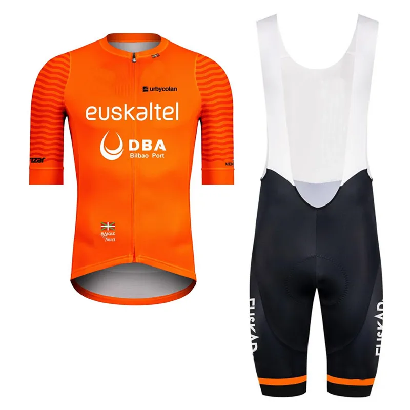 2020 Euskaltel Pro Team mens Orange short sleeve bib Cycling set Maillot Cycling set bike jersey bib shorts set Ropa ciclismo
2020 Euskaltel Pro Team mens Orange short sleeve bib Cycling set Maillot Cycling set bike jersey bib shorts set Ropa ciclismo