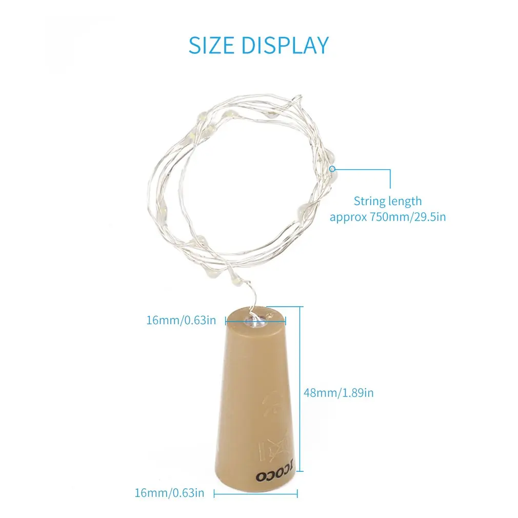 3 Pcs Wine Bottle Cork Lights Copper LED Light Strips Wire Starry Lamp Kit DIY with battery for Party Holiday Decoration
3 Pcs Wine Bottle Cork Lights Copper LED Light Strips Wire Starry Lamp Kit DIY with battery for Party Holiday Decoration