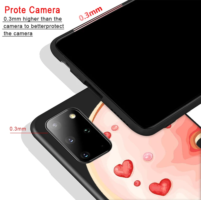 Cute Food Donut Case for Samsung Galaxy A51 A50 A71 S20 A70 S10 S9 S8 S7 S10e Note 20 10 9 Plus Ultra Edge Black Silicone Funda
Cute Food Donut Case for Samsung Galaxy A51 A50 A71 S20 A70 S10 S9 S8 S7 S10e Note 20 10 9 Plus Ultra Edge Black Silicone Funda