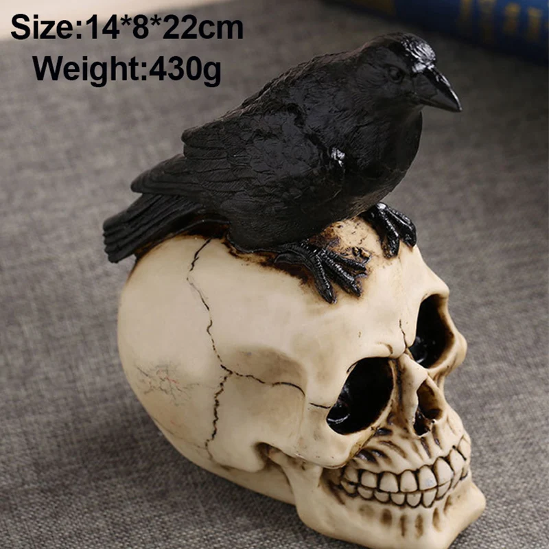 SResin Skull Statue Culpture Creativity Halloween Horror Decorative Gifts Personalized Ornaments Holiday Household Decoration
SResin Skull Statue Culpture Creativity Halloween Horror Decorative Gifts Personalized Ornaments Holiday Household Decoration