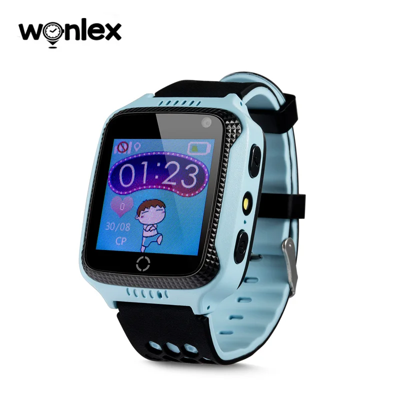 Детские Смарт-часы Wonlex GW500S с фонариком GPS камерой Sim-картой кнопкой SOS и функцией