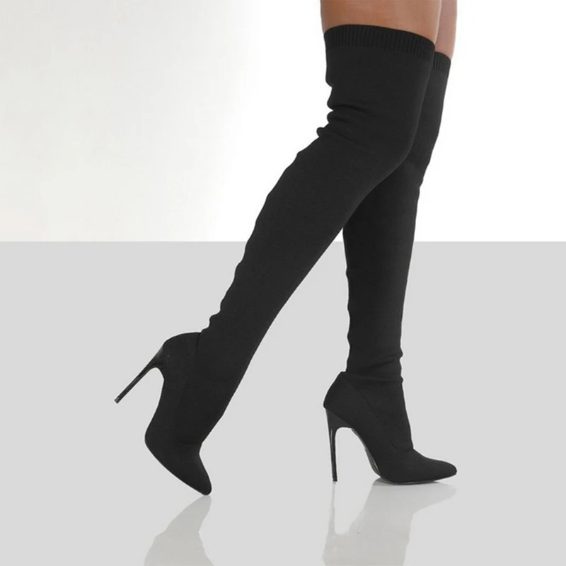 2021 Woman Pointed Toe Over The Knee Boots Women Sexy Sock Boot Female Elegant Shoes Ladies Fashion Slip On Thin High Heels
2021 Woman Pointed Toe Over The Knee Boots Women Sexy Sock Boot Female Elegant Shoes Ladies Fashion Slip On Thin High Heels
