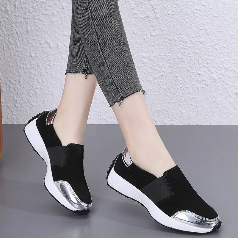 EOFK Women's Leather Shoes New Comfortable Suede Women's Casual Shoes Non-slip Women's Flat Shoes Fule Shoes Large Size 35-41
EOFK Women's Leather Shoes New Comfortable Suede Women's Casual Shoes Non-slip Women's Flat Shoes Fule Shoes Large Size 35-41