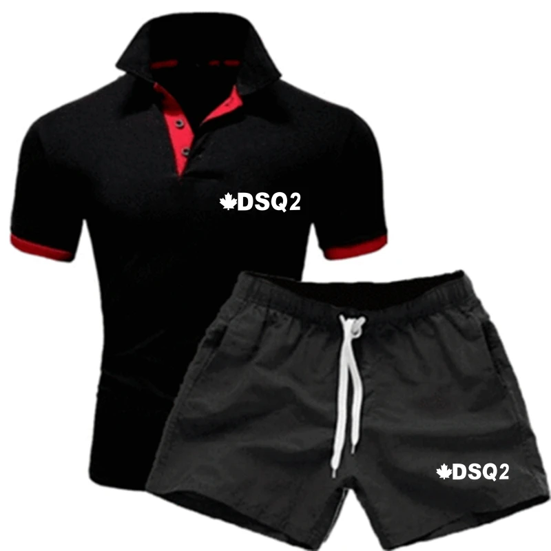2021 new DSQ2 leisure men's sportswear summer men's suit fitness suit sports suit short sleeve polot shirt + shorts 2 piece set
2021 new DSQ2 leisure men's sportswear summer men's suit fitness suit sports suit short sleeve polot shirt + shorts 2 piece set