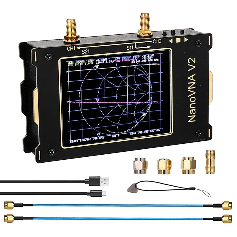 3G Vector Network Analyzer,3.2Inch Large Sn S-A-A-2 NanoVNA V2 Antenna Analyzer Shortwave HF VHF UHF Measure Filter 
3G Vector Network Analyzer,3.2Inch Large Sn S-A-A-2 NanoVNA V2 Antenna Analyzer Shortwave HF VHF UHF Measure Filter