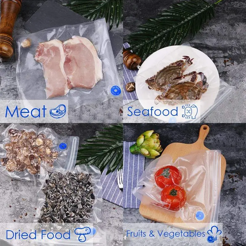 3 Sizes Reusable Vacuum Sealer Bags, 1 Hand Pump, 3 Bag Sealing Clips and 4 Sous Vide Clips, BPA Free Easy Clean, Practical for
3 Sizes Reusable Vacuum Sealer Bags, 1 Hand Pump, 3 Bag Sealing Clips and 4 Sous Vide Clips, BPA Free Easy Clean, Practical for