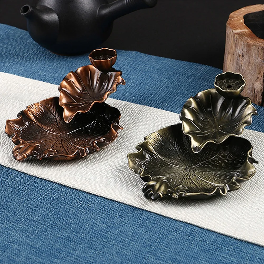 Leaf Tower Incense Ceramic Burner Alloy Fragrance Holder Backflow Censer Traditional Craftsmanship Relax Relieve Ornnement
Leaf Tower Incense Ceramic Burner Alloy Fragrance Holder Backflow Censer Traditional Craftsmanship Relax Relieve Ornnement