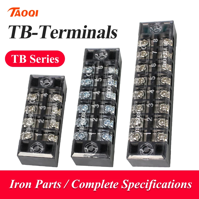 Dual Row Strip Screw Terminal Block Fixed Wiring Board wire connector TB1503-TB1512 15A TB2503-TB2512 25A
Dual Row Strip Screw Terminal Block Fixed Wiring Board wire connector TB1503-TB1512 15A TB2503-TB2512 25A