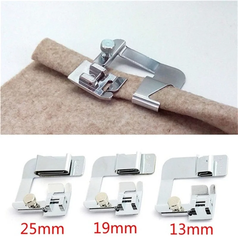 1pcs Sewing Machine Foot Presser Craft Stainless Steel Crimp Tool Practical Rolled Feet Sewing Machine Accessories
1pcs Sewing Machine Foot Presser Craft Stainless Steel Crimp Tool Practical Rolled Feet Sewing Machine Accessories