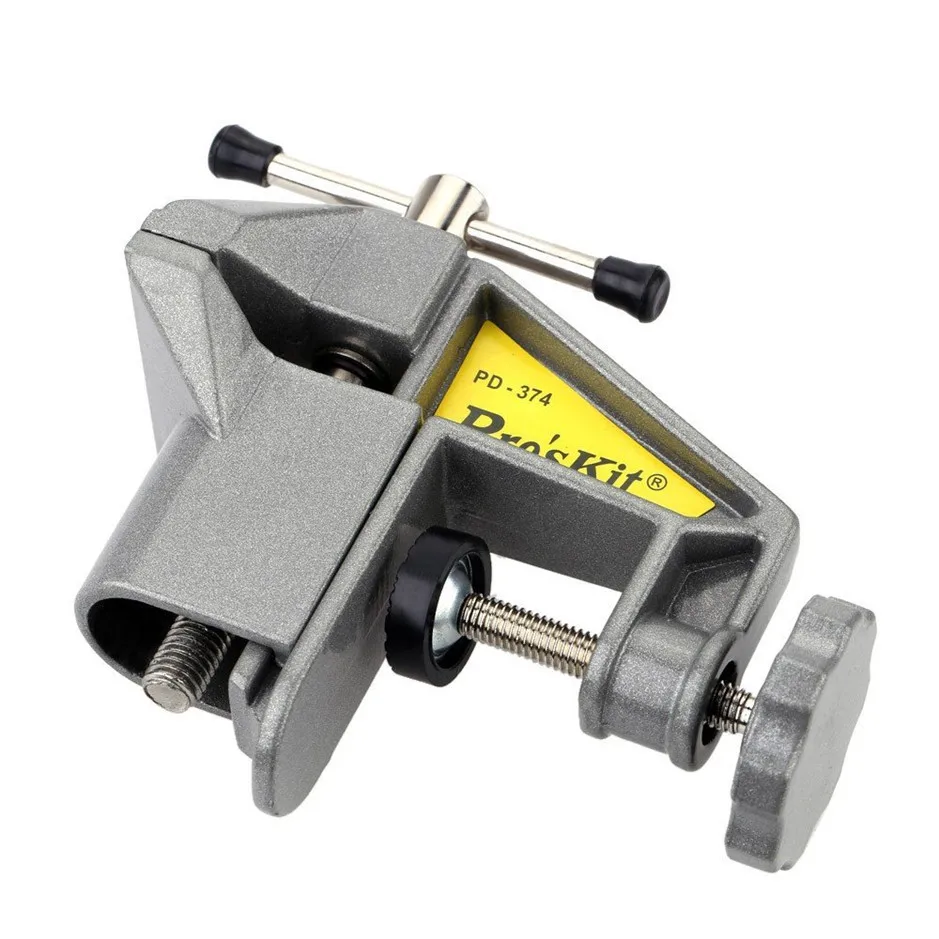Pro'skit PD-374 Mini настольные тиски, многофункциональные маленькие металлические тиски/настольные тиски, открывающиеся тиски 40 мм, ширина 60 мм
Pro'skit PD-374 Mini настольные тиски, многофункциональные маленькие металлические тиски/настольные тиски, открывающиеся тиски 40 мм, ширина 60 мм