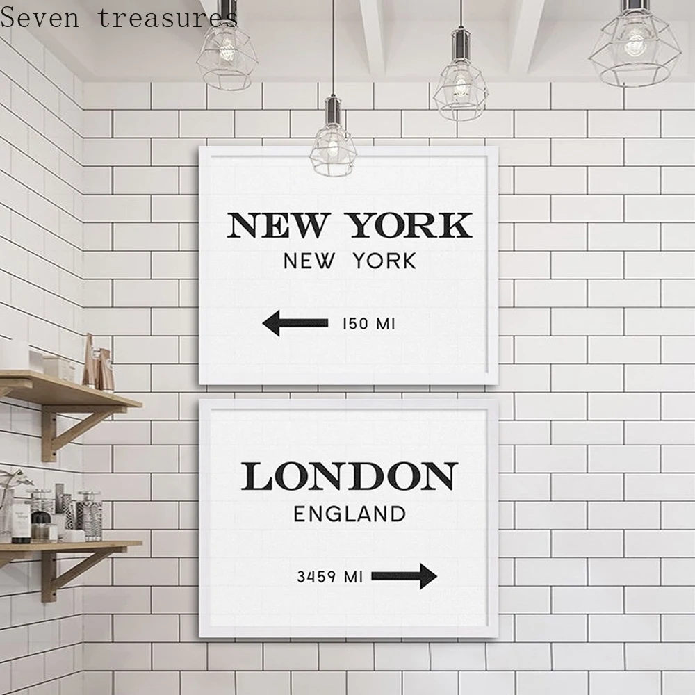 Фото Художественный плакат Нью-Йорка с изображением Лондона промышленный Настенный