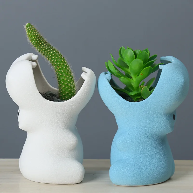 Succulent Plant Pot with Hole Ceramic Cute Animal Flowerpot Creativity Big Mouth Hippo Planter Home Desktop Decor Birthday Gift
Succulent Plant Pot with Hole Ceramic Cute Animal Flowerpot Creativity Big Mouth Hippo Planter Home Desktop Decor Birthday Gift