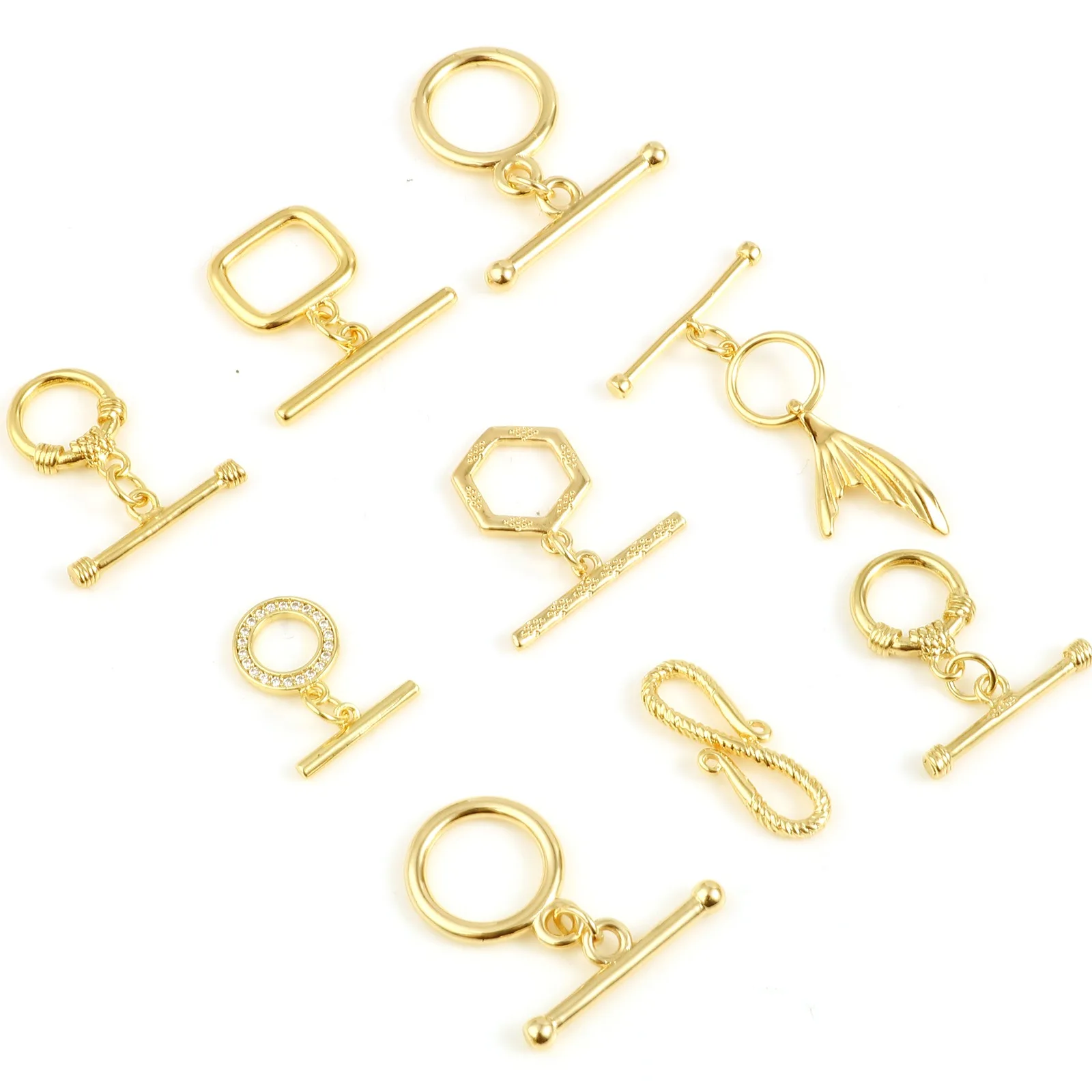 Copper Toggle Clasps Gold Color Geometric Rhinestone Metal Charms DIY Making Bracelets Necklace Women Jewelry Findings,1-5Set
Copper Toggle Clasps Gold Color Geometric Rhinestone Metal Charms DIY Making Bracelets Necklace Women Jewelry Findings,1-5Set