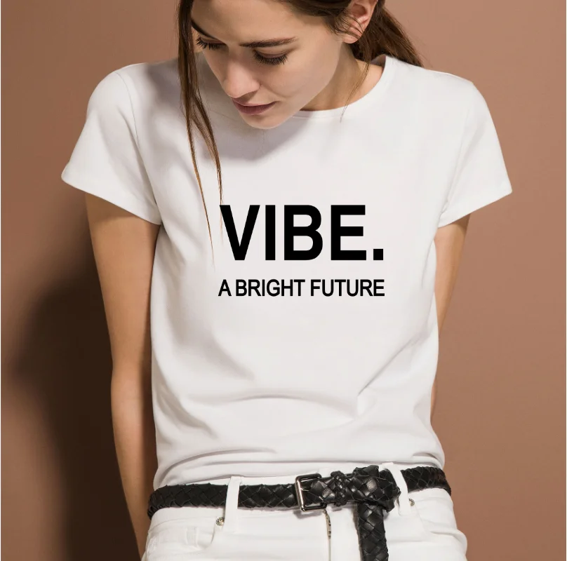 Black Letter Print Women T-Shirt 100% Pure Cotton Short Sleeve Crew Round Neck WOMEN'S Top Casual Clothing
Black Letter Print Women T-Shirt 100% Pure Cotton Short Sleeve Crew Round Neck WOMEN'S Top Casual Clothing