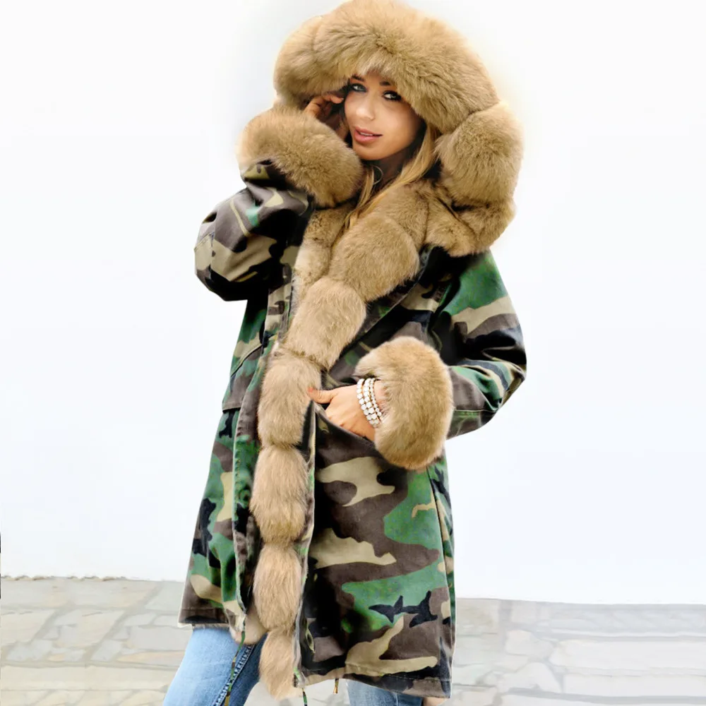2021 Winter New Plus Velvet Warmth and Thick Mid-length Cotton Coat European and American Fur Collar Coat Large Size Winter Coat
2021 Winter New Plus Velvet Warmth and Thick Mid-length Cotton Coat European and American Fur Collar Coat Large Size Winter Coat