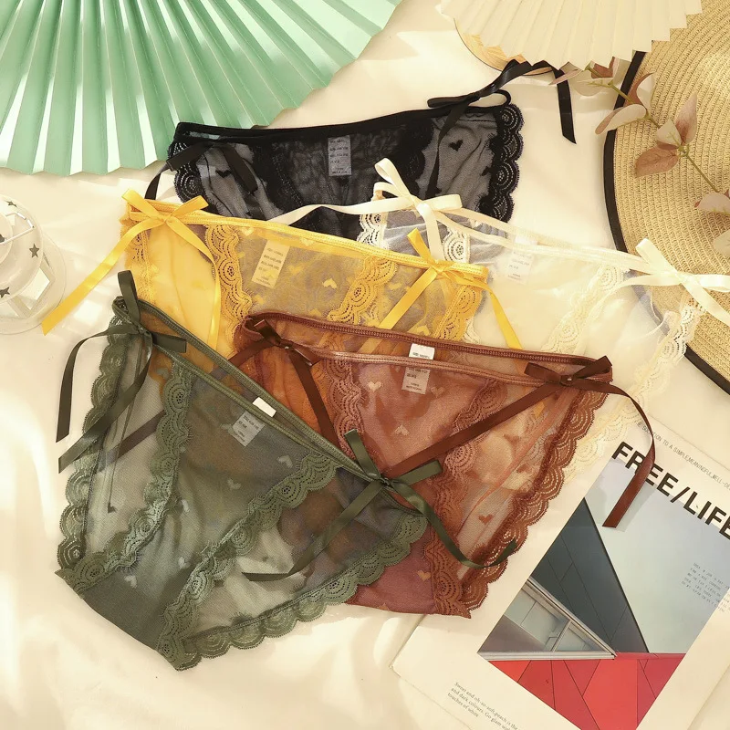 2 Pc Sexy Women Hollow Out G-String Thongs Mesh Thong Lace Ribbon Underwear Perspective Briefs Girl Intimate Underwear Lingerie
2 Pc Sexy Women Hollow Out G-String Thongs Mesh Thong Lace Ribbon Underwear Perspective Briefs Girl Intimate Underwear Lingerie