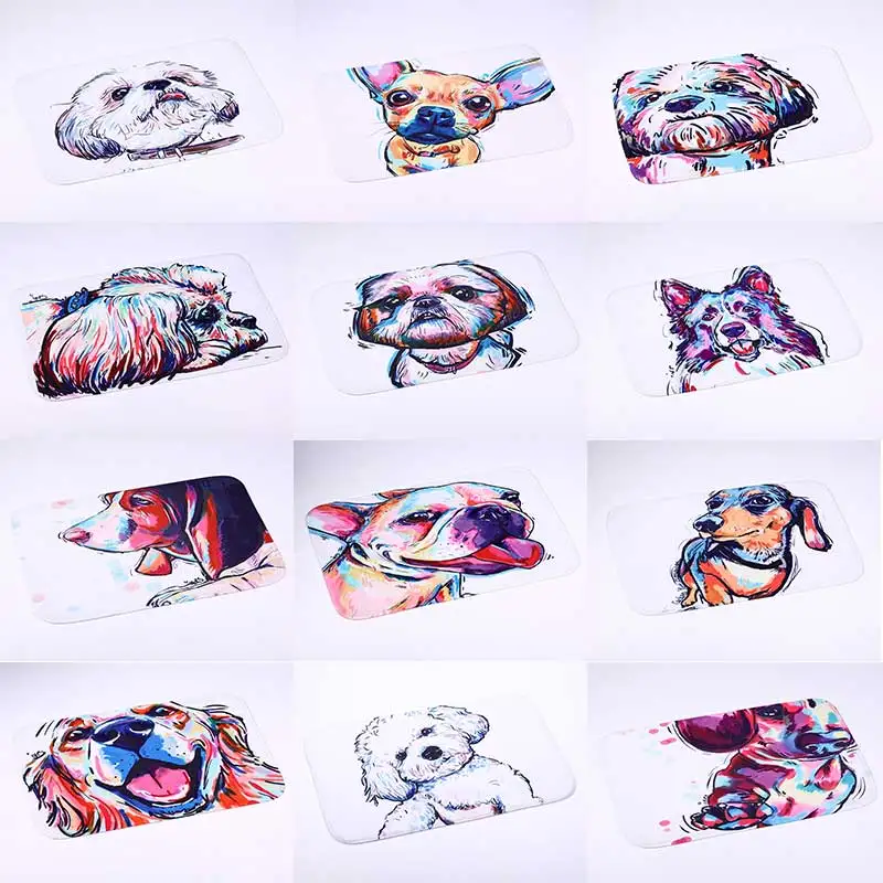 Floor Mat Lovely Dog Prints Rug Anti-slip Door Mat Car Living Room Bathroom Kitchen Carpet Fashion Doormat Home Decor 40x60cm
Floor Mat Lovely Dog Prints Rug Anti-slip Door Mat Car Living Room Bathroom Kitchen Carpet Fashion Doormat Home Decor 40x60cm