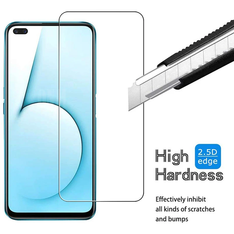 Фото 2 шт./лот X50 закаленное стекло для Realme 5G защита экрана 9H защитная пленка|Защитные