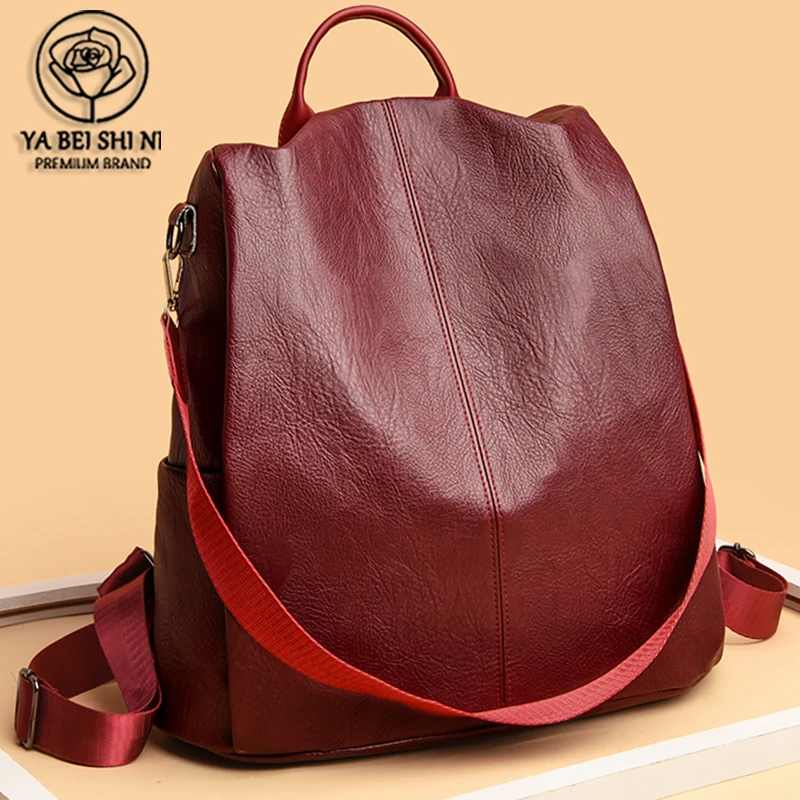 Retro Large Capacity Women Backpack Female High Quality Leather Book School Bags For Teenage Girls Travel Back Pack Rucksacks
Retro Large Capacity Women Backpack Female High Quality Leather Book School Bags For Teenage Girls Travel Back Pack Rucksacks