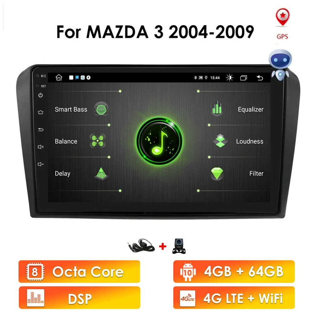Автомагнитола 2DIN, 4 Гб + 64 ГБ, Android 10, DVD-плеер для Mazda 3 2004-2009, автомобильное радио, GPS-навигация, Wi-Fi, RDS, IPS, мультимедийный плеер
Автомагнитола 2DIN, 4 Гб + 64 ГБ, Android 10, DVD-плеер для Mazda 3 2004-2009, автомобильное радио, GPS-навигация, Wi-Fi, RDS, IPS, мультимедийный плеер