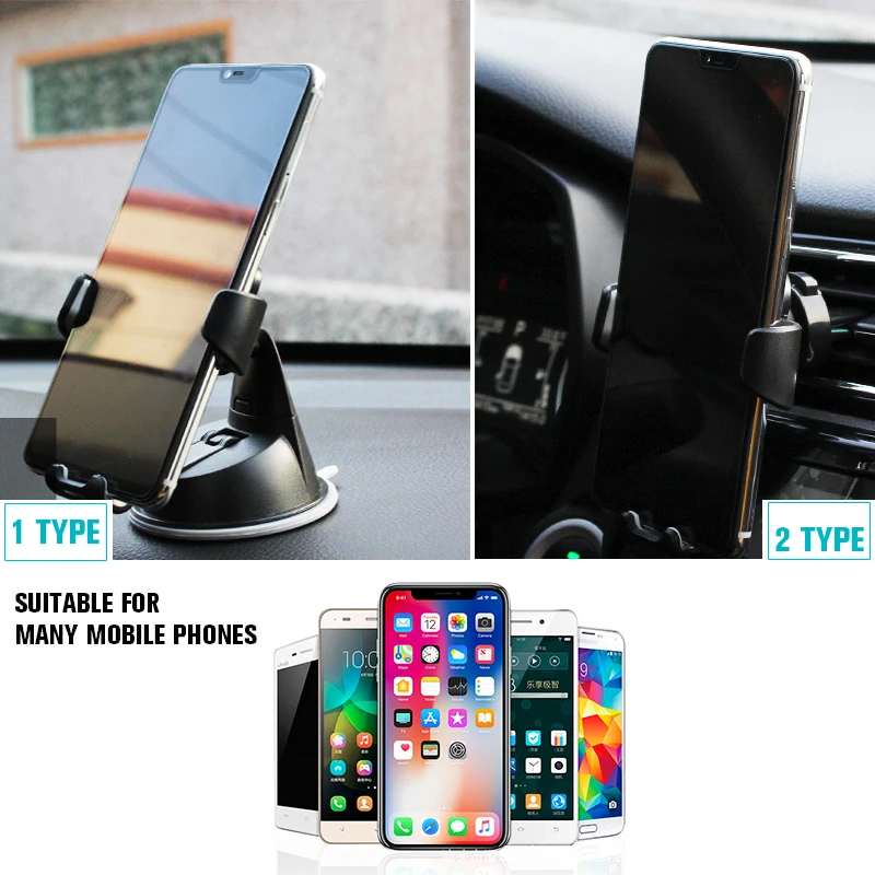 1 Pcs Car Phone Holder Suction Cup Type Multifunctional Universal Car Bracket with 2 Types of Bases Air Outlet Car Accessories
1 Pcs Car Phone Holder Suction Cup Type Multifunctional Universal Car Bracket with 2 Types of Bases Air Outlet Car Accessories