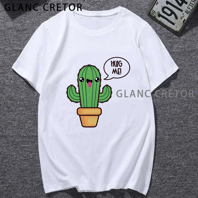 Cactus balloon print Harajuku Short Sleeve t-shirt White personality Tshirt female Tops clothing t shirt women fashion
Cactus balloon print Harajuku Short Sleeve t-shirt White personality Tshirt female Tops clothing t shirt women fashion